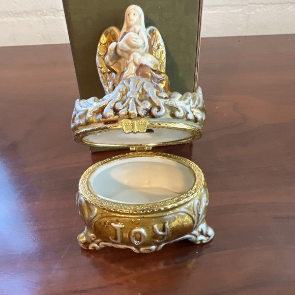 Set Of 3 NIB Vintage Cracker Barrel Season Of Glory Hinged Box Hope Joy Love - Picture 9 of 12